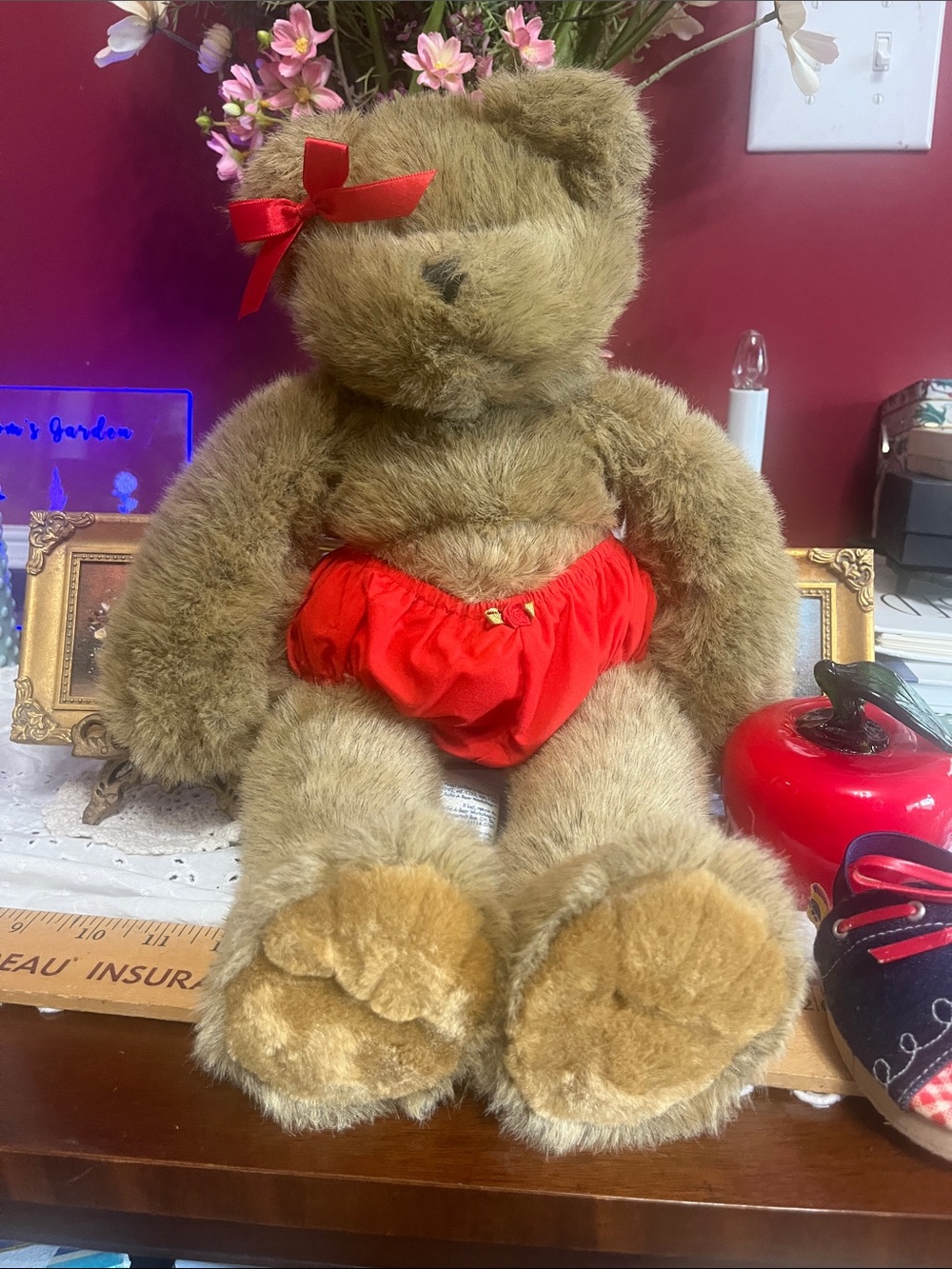 Vintage 1997 Brown Long Leg Build a Bear Classic Plush 17”